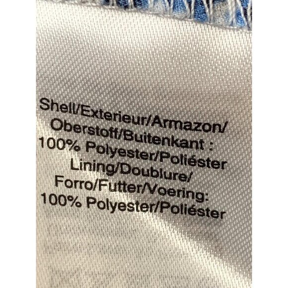 DKNY Womens Blue Wrap Dress Size 10 NWT Flutter Sleeve $129 8974 - Picture 4 of 15